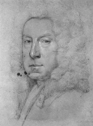 Självporträtt, ca 1738 (krita på papper)